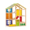 Hape Wooden All 4 Season Unfurnished Dollhouse Kids Play House For Ages 3 And Up