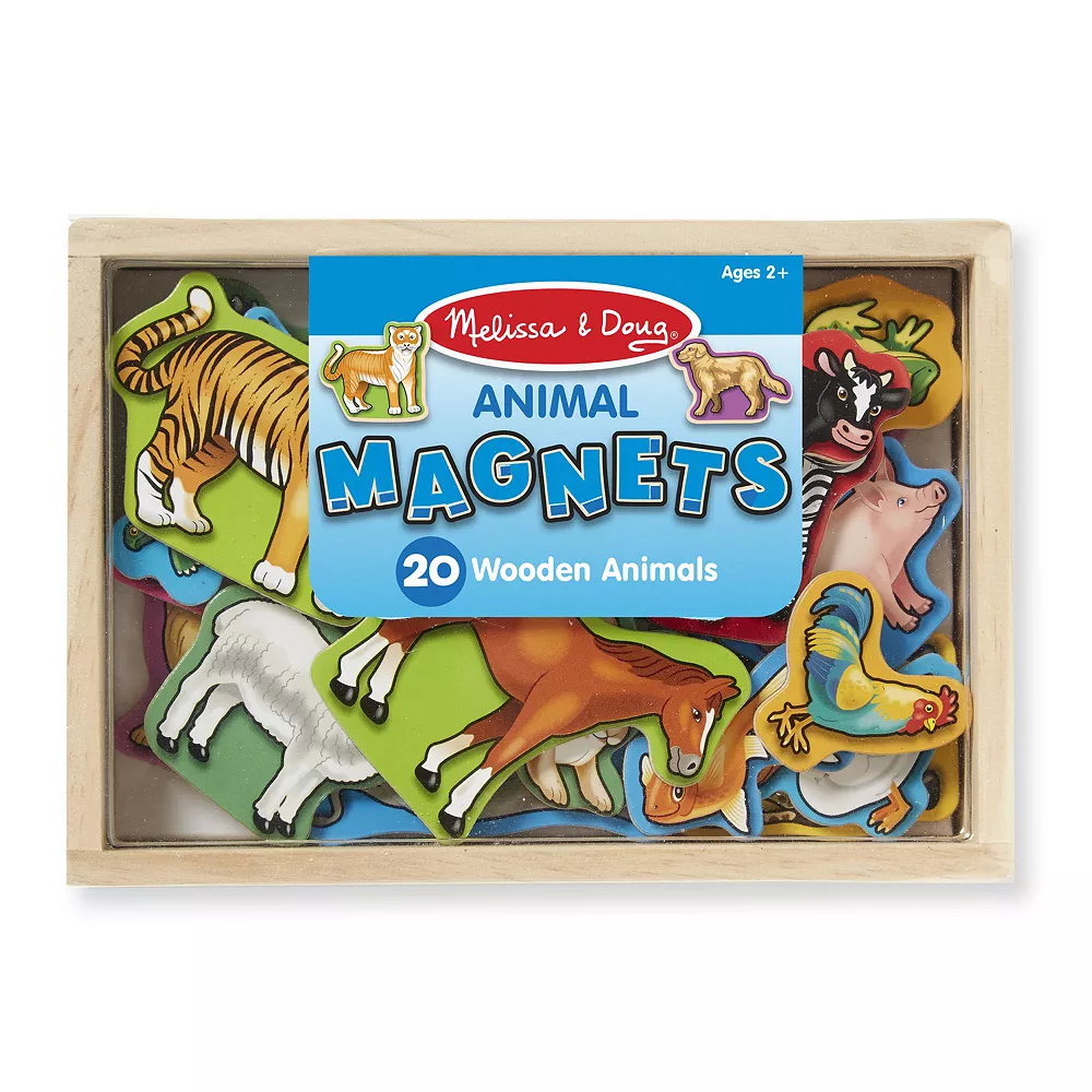 Melissa & Doug Magnetic Wooden Animals Set - Image 4