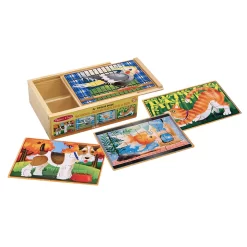 Melissa & Doug Pets Jigsaw Puzzles In A Box Set