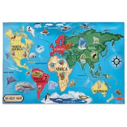 Melissa & Doug 33-pc. World Map Floor Puzzle
