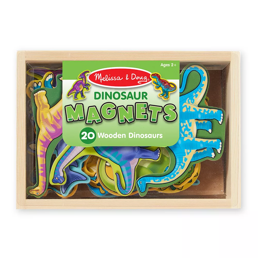Melissa & Doug Magnetic Wooden Dinosaur Set - Image 3