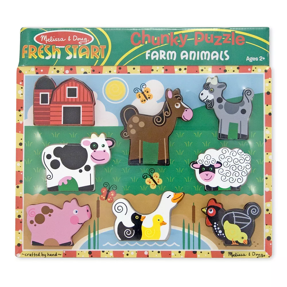 Melissa & Doug Farm Chunky Puzzle - Image 4